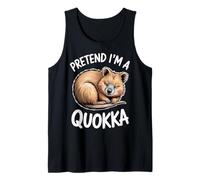 Pretend Quokka Sleeping Funny Quokka Tank Top