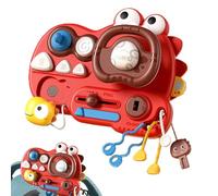 Pretend Steering Wheel, Dinosaur Activity Board, Sensory Exploration Toy, Interactive Learning Design, Educational Play Tool, Ideal for Kids, Home, Travel, Kindergarten, 8.07x6.1x2.28 Inches