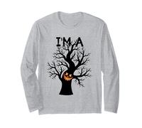 Pretend to be a Scary Tree Funny Kids Show Halloween Costume Long Sleeve T-Shirt