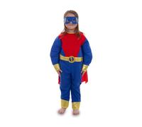PRETEND TO BEE Action Superhero Dress Up Costume for Kids, Mask and Cape, 5-7 Years