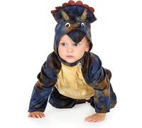 PRETEND TO BEE Baby Triceratops Dinosaur Fancy Dress Costume for Kids/Toddlers, Official Natural History Museum, Onesie, 2-3 Years, Blue