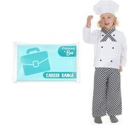 PRETEND TO BEE Chef/Baker Fancy Dress Costume for Kids, 5-7 Years, White