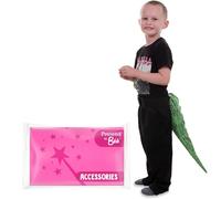 PRETEND TO BEE Dinosaur Dress Up Costume Accessories for Kids, Dino Hood or Tail, Unisex, Green & Grey, One Size, 3+ Years