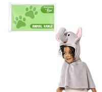 PRETEND TO BEE Elephant Cape Dress Up Costume for Kids, 3-7 Years, Grey and Pink
