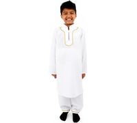 PRETEND TO BEE Indian Man/Boy Multicultural Dress Up Costume for Kids, 5-7 Years, White