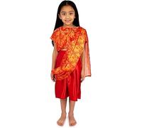 PRETEND TO BEE Multicultural Indian Lady/Girl Dress Up Costume for Kids, Multi Coloured, 3-5 Years