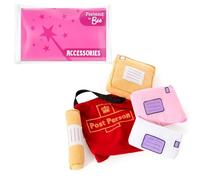 PRETEND TO BEE Postal Worker - Accessories, 5 Piece Soft Play Parcels and Red Postal Bag, 18+ Months, Postie