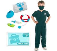 PRETEND TO BEE Safari Vet Ranger Dress Up Bundle, Costume for Kids with Vet Accessories Soft Play Tool Set, Ages 3-5 Years