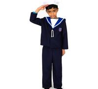 PRETEND TO BEE Sailor Dress Up Costume for Kids, Multi Coloured, 3-5 Years