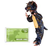 PRETEND TO BEE Triceratops Dinosaur Dress Up Costume for Kids, Official Natural History Museum, Onesie 5-7 Years