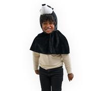 PRETEND TO BEE Woodland Creatures Badger Dress Up Cape for Kids, One Size, 18 Months - 5 Years, Black