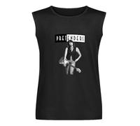 Pretenders Chrissy Hynde Mens Unisex Sleeveless T-Shirt Graphic Print Vests Top Black Tank Tee M