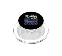 Pretending I'm Awake Sleepy Mood Yawn PopSockets PopGrip for MagSafe