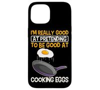 Pretending To Be Good Cooking Eggs Cook Chef Egg Breakfast Case for iPhone 15