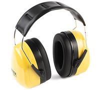 PRETEX Ear Defenders with SNR 34dB - Lightweight Ear Muffs Protection for Adults - Adjustable Noise Cancelling Headphones - Over Ear Earmuffs for Work or Home - Yellow
