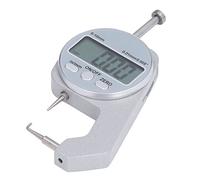 Pretfy 0-10mm Range LCD Digital Thickness, Curved Tip Mini Micrometer, for Soft Materials, Paper, Leather, Film