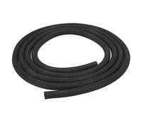 Pretfy 1/2in Diameter Polyethylene Cord Protector Cable Sleeve, Black, Prevents Pets Chewing Wires (7.5m / 25ft)