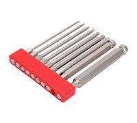Pretfy 1/4 Inch Hex Bit Compact Solution Fit Drill For Fine Bits Workmanship Manufacturing Air Steel Magnetic Universal Precision Electric Ball (100mm)
