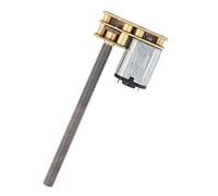 Pretfy 1024GA20 DC 6V/12V N20 Gear Motor with M4 X 55mm Threaded Shaft, High Torque Reduction Motor (12V 200RPM)