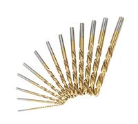 Pretfy 13pcs Left Handed Drill Bit Set M2 HSS with Titanium Nitride Coating (1/16" - 1/4")