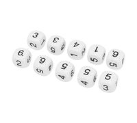 Pretfy 20pcs Sided Number High-performance Unit Teaching Educators Learning Corner Plastic Sturdy 16mm Education Round Fun Set Math - Optimized for Maximum Effici (White)