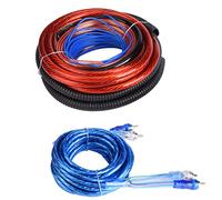Pretfy 2800W Car Subwoofer Amplifier Installation Cable, High Density Conductor, Maximum Signal Transfer, Superior PVC Jacket, Anti Interference, Overload Protection, Easy to Install,