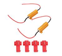 Pretfy 2pcs 50W 8Ω LED Decoders Canbus Error Canceller for Headlights, Fog Lights & DRL
