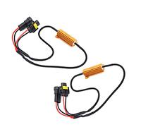 Pretfy 2pcs Abs Metal Multi-functional Device Compatibility 50w Error Turn Load 880 Fog Decoder Canceler Parts And Led For Signals Light Resistor Auto 881 6ω