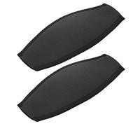 Pretfy 2pcs Diving Slap Robust Solution Swimming Hair Strap During Sweat for Dive Snorkeling Long Care Cover Lightweight Protector Wrapper Mirror Neoprene Anti (Black)