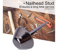 Pretfy 50Pcs Purse Handbag Cone Feet Nailhead Stud Spike Craft Supplies Decoration for Bags & Clothes (10mm)