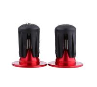 Pretfy Bike Handlebar End Efficient Unit Alloy Grip Removal Color 2pcs Green With Grips Options Aluminum Plug Install Caps For Accessory Plugs Diy Colorful (Red)