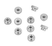 Pretfy Carbon Steel High Type Knurled Thumb Handle Nut for Manufacturing Machinery, 10Pcs GB806 (M3 (10pcs))