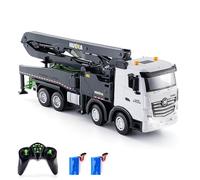 Pretfy Concrete Pump Truck Toy, Premium Material, Advanced Remote Control Technology, Design for Boys and Kids, 2.4G Remote Control DieCast Construction Vehicles for Indoor and Outdoor Play (-2)