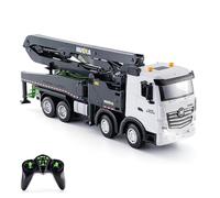 Pretfy Concrete Pump Truck Toy, Premium Material, Advanced Remote Control Technology, Design for Boys and Kids, 2.4G Remote Control DieCast Construction Vehicles for Indoor and Outdoor Play (-1)