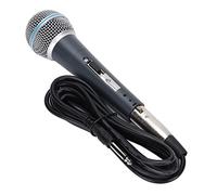 Pretfy Dynamic Handheld Microphone Wired High Fidelity Microphone for Karaoke Singing Speakers and TV Aluminum Alloy with Cable