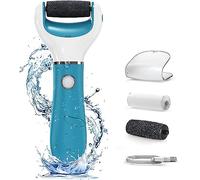Pretfy Foot Files for Hard Skin Callus Remover for feet Foot File Electric Foot File Pedicure Sets for feet Foot Grater Foot Grater Hard Skin Remover,with 2 Rollers, 2 Speeds, Rechargeable (#Blue)