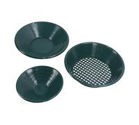 Pretfy Gold Panning Pan Essential Device Kit Tool Set Dredging Prospecting Hand Sifter Tools Green For Mining Operated
