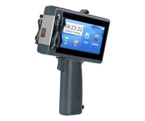 Pretfy Handheld Inkjet Printer, Portable, with 4.3 Inch Touch Screen, 600 Dpi HD Printing for Material Coding Machine for Personnel on the Go (UK Plug)