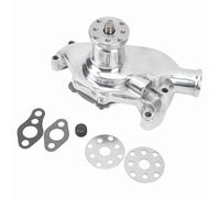 Pretfy High Volume Short Aluminum for SBC V8 283 327 350 Engines 1955-1985, Efficient Cooling (Polished)