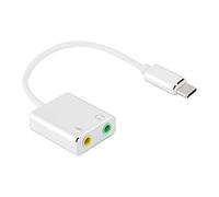 Pretfy No Drive Stereo Sound Card Audio Adapter, Compact 7.1 Channel for On-the-Go Music Enthusiasts, Aluminum Alloy Construction
