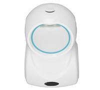 Pretfy Omnidirectional USB QR Code Scanner High-Speed Decoding for Supermarkets and Retail Stores Sturdy ABS Design (White)