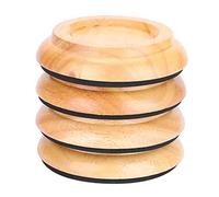 Pretfy Piano Foot Pads Multi-functional Device The Shock Wood Of For Skid Cup Area Wheels Absorbing Floor Cups Set Stressed Upright From Vibration Caster Eva (Wood Color)