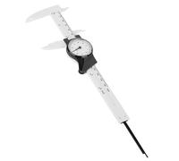 Pretfy Plastic Dial Vernier Multi-functional Tool Caliper Professional Measure Ruler For Measurement - Enhanced Performance & Durability (White)