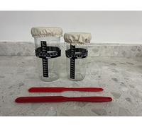 Pretfy Sourdough Bread Baking Accessories, Multifunctional Glass Jar for Coffee Beans, Cookies, Nuts and More (24oz&33oz)