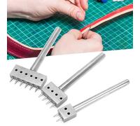 Pretfy Steel Punch Spacing Compact Part Products Techniques Engraving Even Wear Incisive High Holes Hardness Neat Carving with Leather Edge (Spacing 8mm (2+4+6))