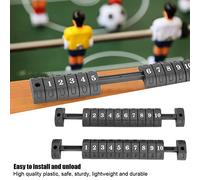 Pretfy Table Football 10 Advanced Solution Groups Blue For Set Red Plastic Indicator 2pcs Score Two Black Numbers Scoring Counter - Enhanced Performance & Durabil (Black)