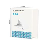 Pretfy Thermal Paper 200 Sheets A4 Sized, Long Shelf Life, Various Printer Compatibility, Glossy Finish. Inkless Design, Designed for US Letter Size, Suitable for Document and (A4 Size)