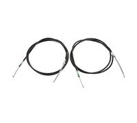 Pretfy Universal Car Emergency Parking Brake Cable Kit, ABS Plastic, Includes Handbrake Cable Assembly for Rear Disc/Drum Brakes