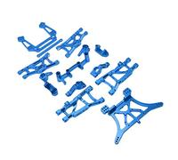 Pretfy Upgrade Your Slash Universal Device Suitable Rc Rear Performance Easy Metal Arm Car Front Made Set Group Installation Stable Parts Steering Cup Red Kit (Blue)