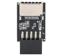 Pretfy USB2.0 Female to Type E Adapter Sturdy Transition From USB2.0 9PIN to Type C for Desktop Setup